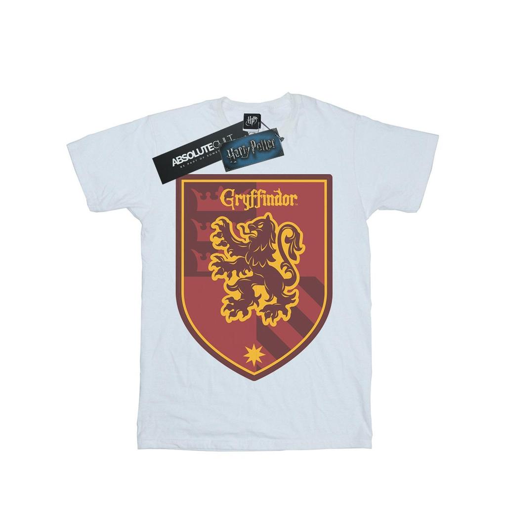 Harry Potter Womens/Ladies Gryffindor Crest Flat Cotton Boyfriend T-Shirt