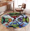 Gamer Pattern Round Rug, Indoor/Outdoor Mat, for Picnic, Gameroom, Bedroom, Office, Living Room, Home Decor Carpet, Birthday Gift