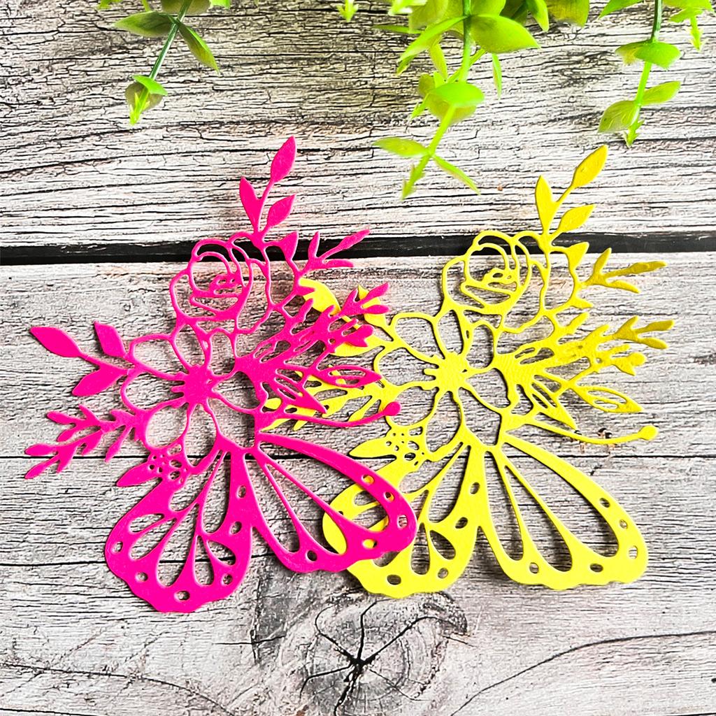 Flower Butterfly Metal Die Cuts Flowers Iris-Cutting Dies Stencils for DIY Scrapbooking Card Embossing Paper Decorations