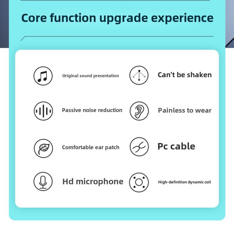Проводные наушники с крючками для ушей, шумоподавляющие внутриканальные наушники с высоким уровнем звука, проводные наушники с двойным креплением и мощными басами