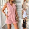 Diyun 2025 Spring/Summer Rayon Cardigan Vest & Shorts Set - Women's Casual Vacation Style, European/American Fashion.