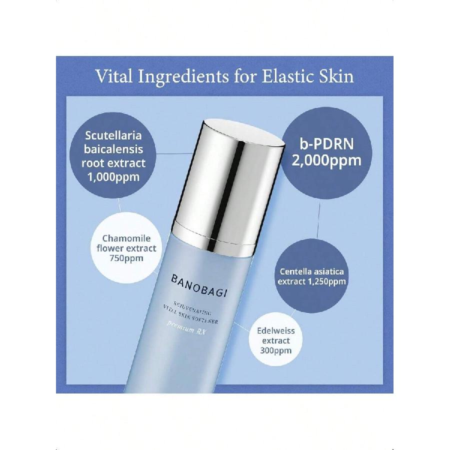 Banobagi Омолаживающий Витальный Смягчитель Кожи 120мл | Увлажняющий и Гидратирующий Тонер для Сухой Жирной Кожи | Корейский Тонер для Ухода за Кожей Лица