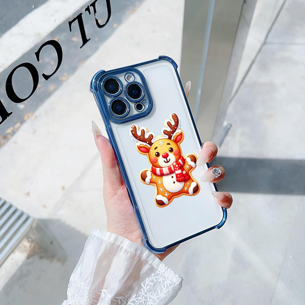 Чехлы для телефонов Ae104 Christmas tree Merry Christmas с гальваническим покрытием из ТПУ для A20s A54 A12 A14 S22 S23 S24 Ultra A55 A15 S21 FE с четырьмя углами защиты