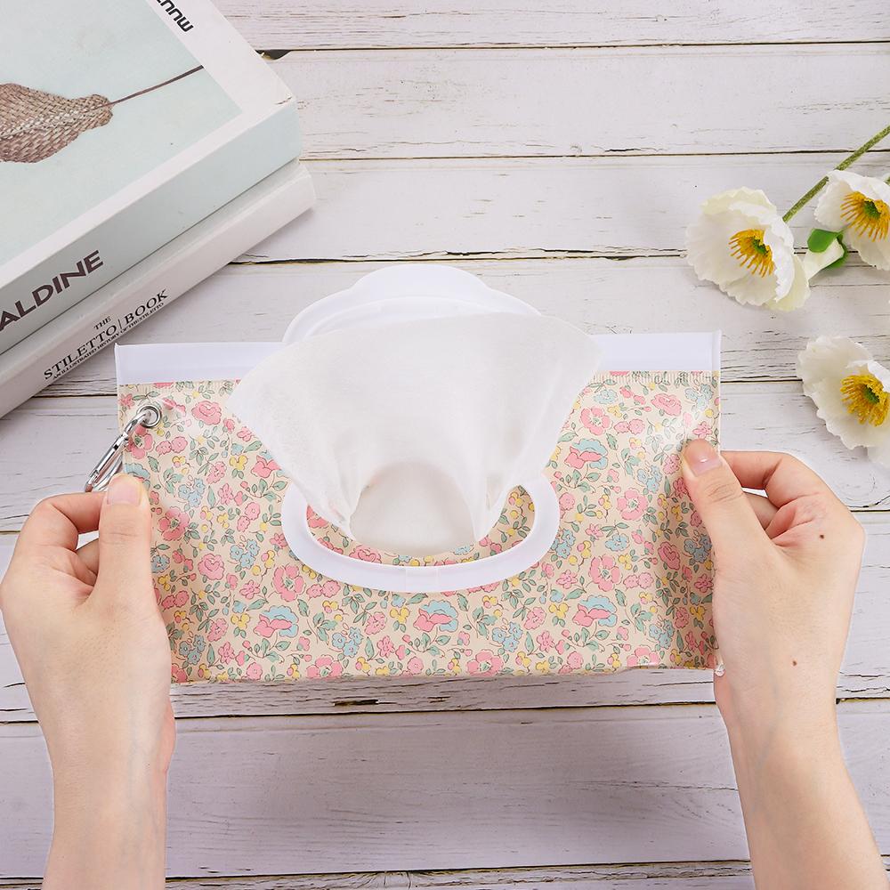 Case Baby Product Flip Cover Portable Wet Wipes Bag Tissue Box Wipes Holder Case Cosmetic Pouch