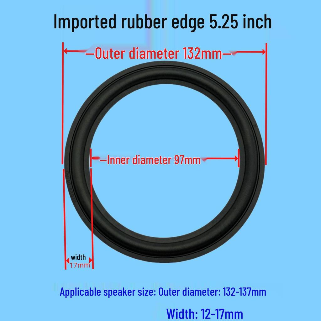 Speaker Rubber Edge Ring for 5, 6, 6.5, 8, 10, 12, 15 Inch Speakers
