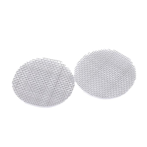 500Pcs Stainless Steel Filter Net Piece Network Pipe Screen Mesh Metal Wrapped Edge Mesh Filter