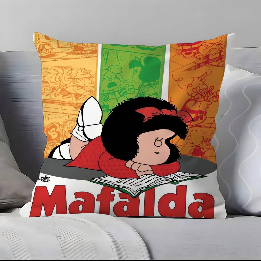 Cartoon M-M-Mafaldas Pillow Case Pillowcase Soft Skin Friendly & Comfortable With A Hidden Zipper