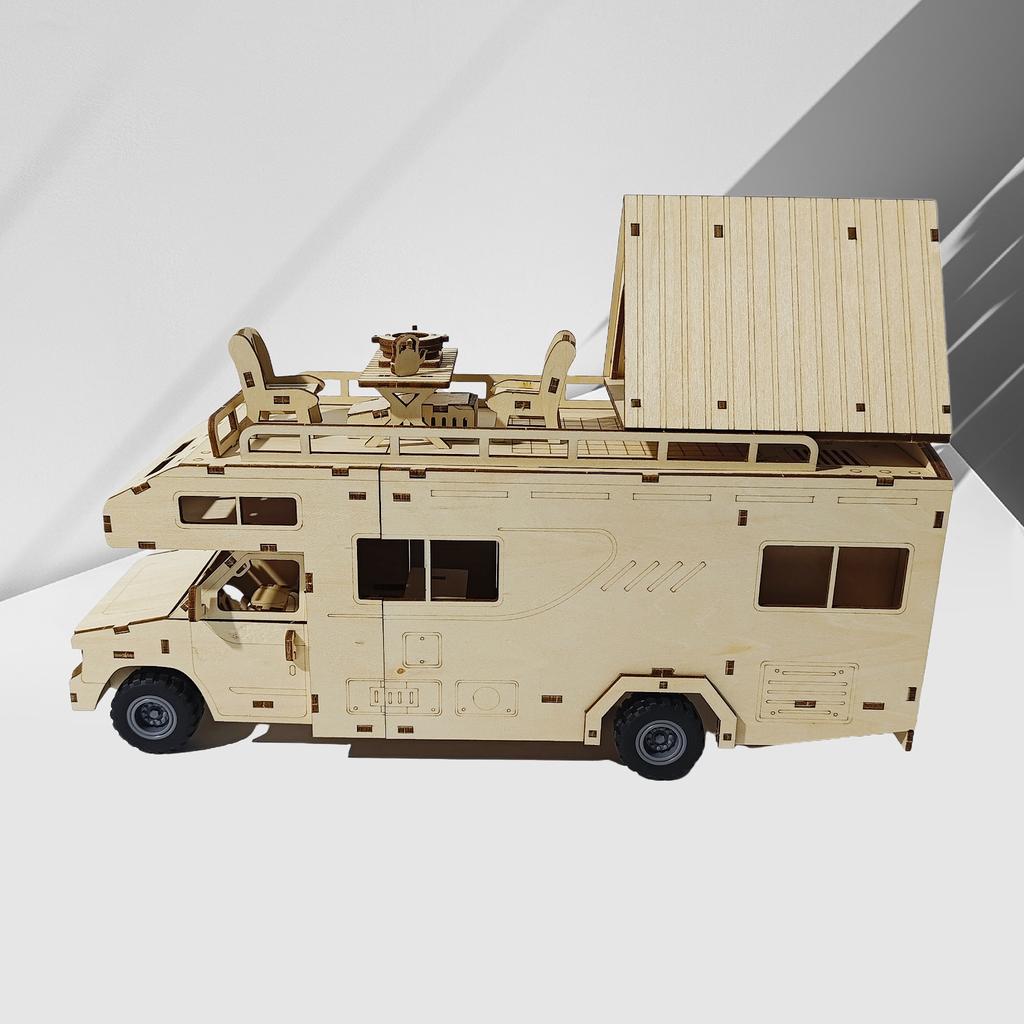 3D Wooden Puzzle DIY Camper Van Suitable for Adults and Teens DIY Home Decor Birthday, Christmas, Halloween Gift