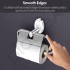 Steel Toilet Roll Holder for Bathroom/Toilet Paper Roll Holder/Toilet Tissue Paper Roll Holder for Bathroom Accessories - Oreva (Chrome)