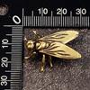 Office Desktop Decor Brass Fly Figurine, Vintage Craft Metal Insect Animal Statue for Home, Miniature Piece