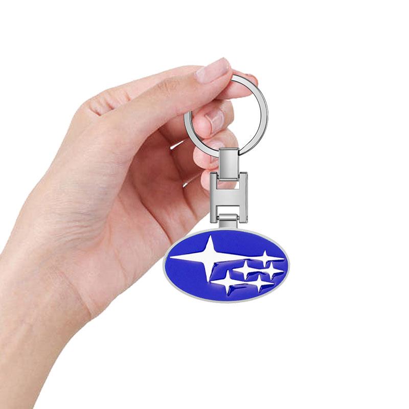 Car Keychain Car Emblem Gift with Key Ring Auto Accessories For Subaru Forester Crosstrek Outback Impreza XV Tribeca Ascent Legacy Levorg Mpreza
