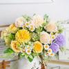1 шт. Многоцветный пластиковый букет из симуляции маргариток и роз, Подходит для украшения свадебной вечеринки