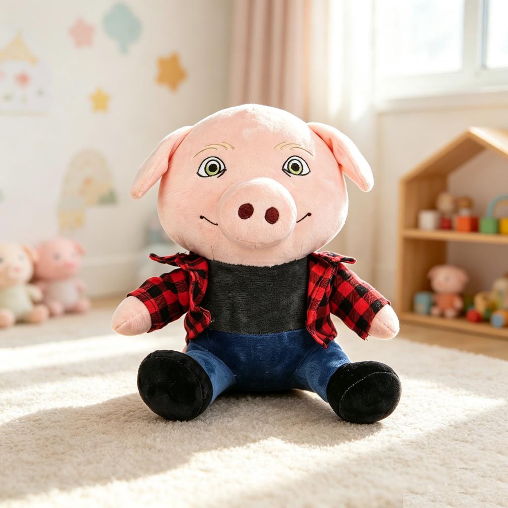 Забавная плюшевая кукла John Pork Мультяшная Популярный Периферийный Плюшевый поросенок Декор комнаты Подушка Детские Подарки на День Рождения Рождество
