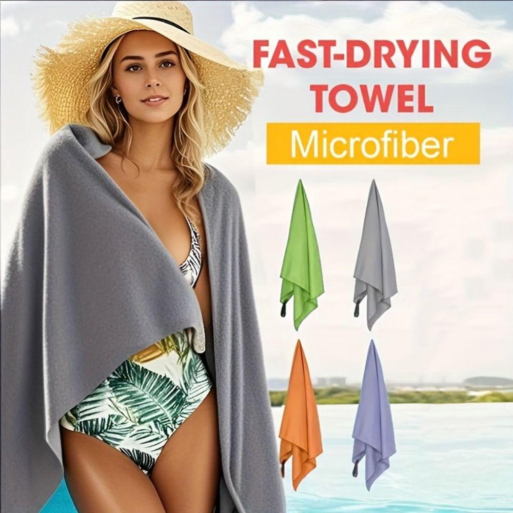 Soft Texture Microfiber Sports Towel Quick Dry Beach Washcloth Towels Swimming