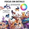 Cute Mushroom Adult Wooden Puzzle Animal Pattern Cat Wooden Jigsaw Cat Puzzle  Friends Gift
