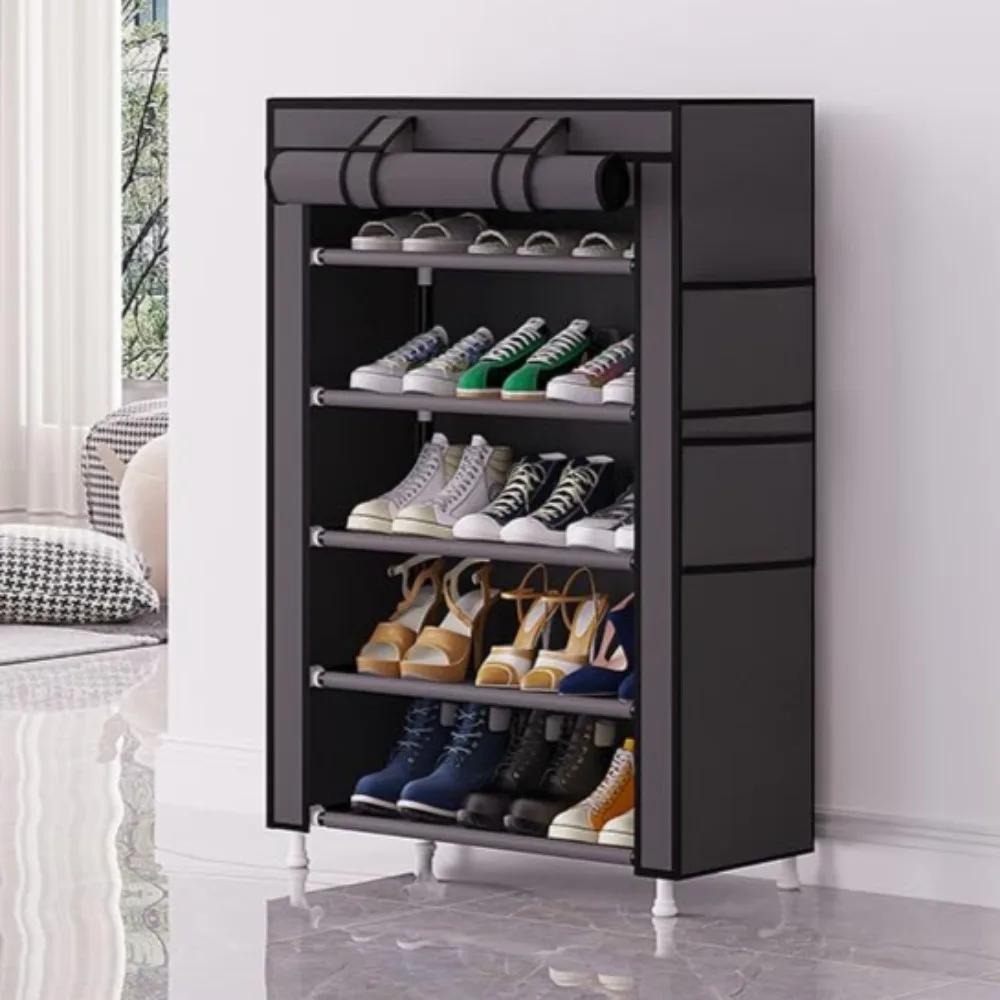 Стойка-органайзер для обуви, пылезащитный шкаф для обуви, вместительные полки для хранения обуви, многослойный шкаф для дома, полка для кроссовок