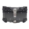 25L Motorcycle Top Case with Security Lock Waterproofing Aluminum Alloy Quick Release Trunk Top Box for Helmet Luggage