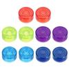 10pcs Footswitch Toppers Guitar Pedal Button Caps Plastic Footswitch Top Covers for 3/8 Inch Guitar Effect Pedal Buttons, Red, Green, Blue, Dar