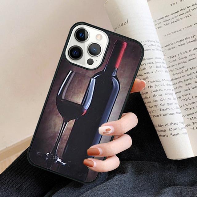 1004 Винтажный узор с вином Чехол-накладка для телефона для iPhone 17 Air 16 15 14 Plus для apple 16 11 12 13 Pro Max coque