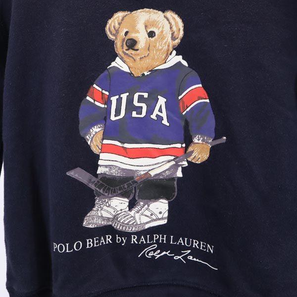 Polo Ralph Lauren Свитшот с длинным рукавом S Логотип медведя темно-синий Детский Б/у