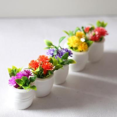 Модель игрушки изысканные детали мини горшечное растение прочный декор кукольного домика