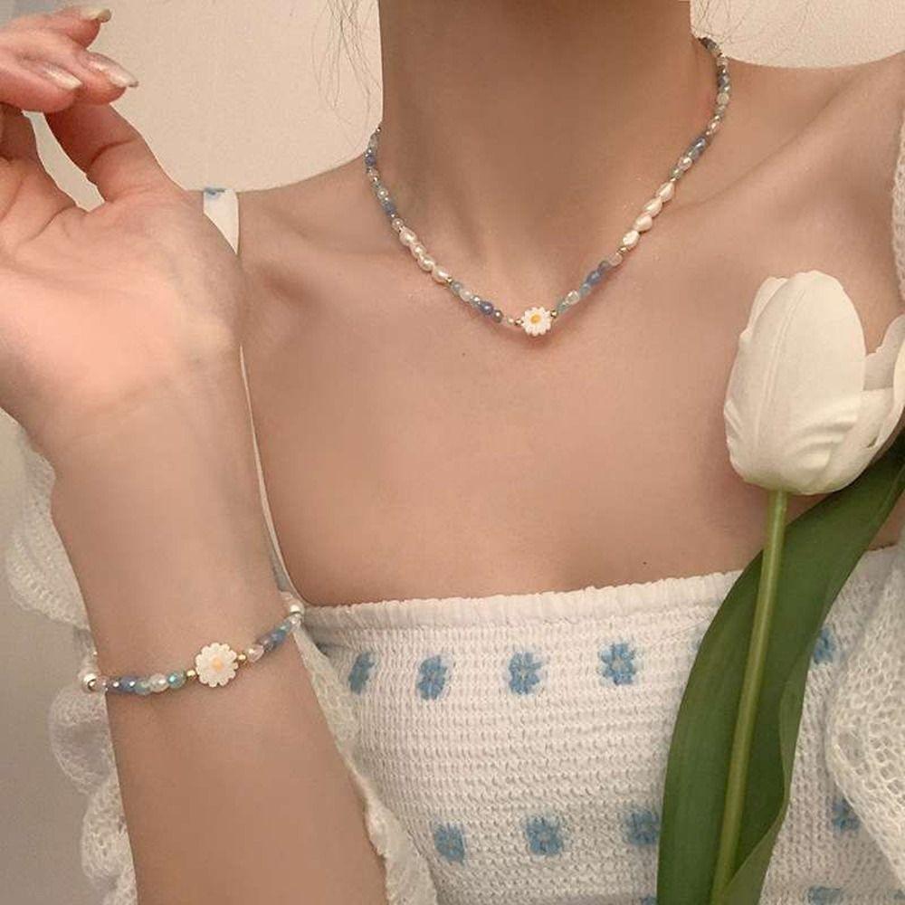 Pearl Choker Girl Gift Beads Girl Bracelet Women Necklace Sweater Chain Korean Style Necklace