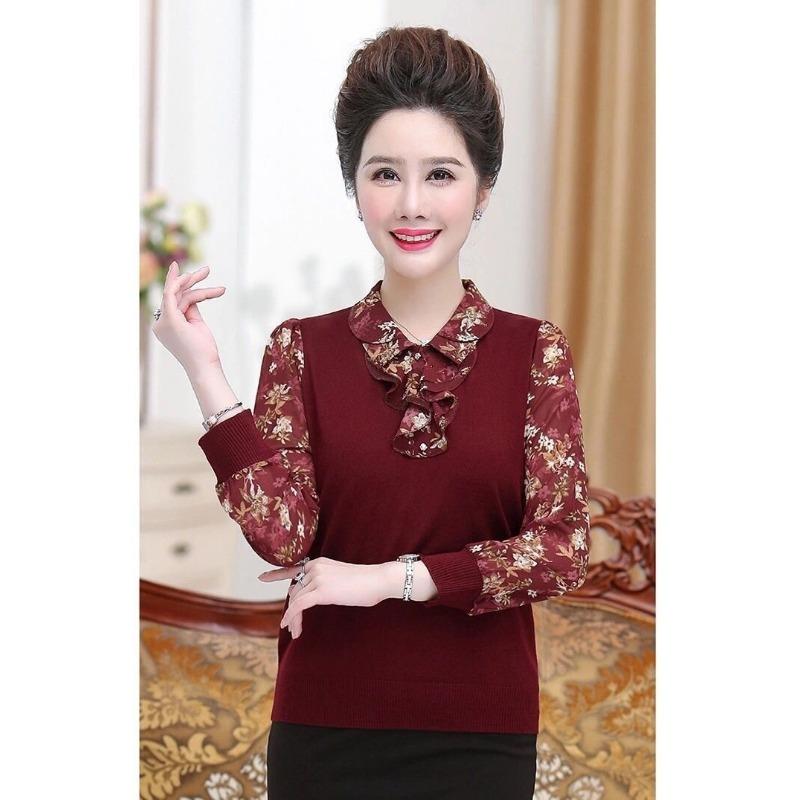 Новые весенне-осенние футболки для среднего возраста, больших размеров, свободные, скрывающие полноту, повседневные топы, рубашки с длинным рукавом, облегающие базовые футболки