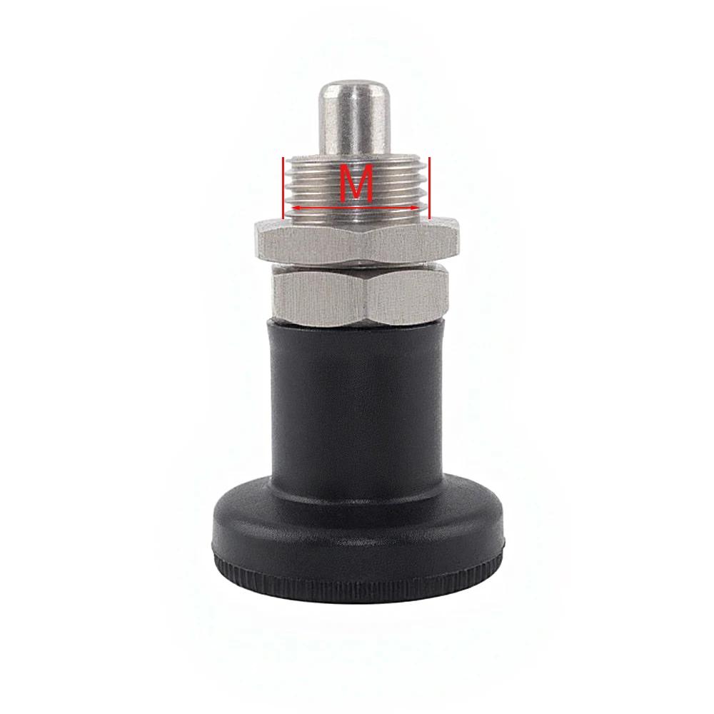 M12/16 Thread Sefl-Locking/Return Type index plunger Spring plungers Plastic Knob Spring Lock Pin Fine Thread Knob Plunger