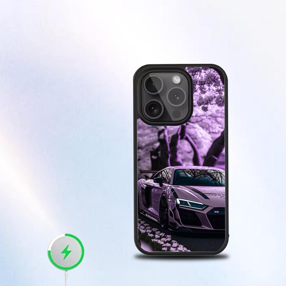 A-Audis R-S car Phone Case For IPhone 16 15 14 13 12 11 Pro Mini Max Soft Magnetic Cover