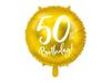 50th Birthday Foil Balloon Gold 45cm