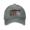 Unisex Cotton Vintage Spitfire UK RAF British WWII Baseball Cap Adult Supermarine Fighter Adjustable Dad Hat Sun Protection