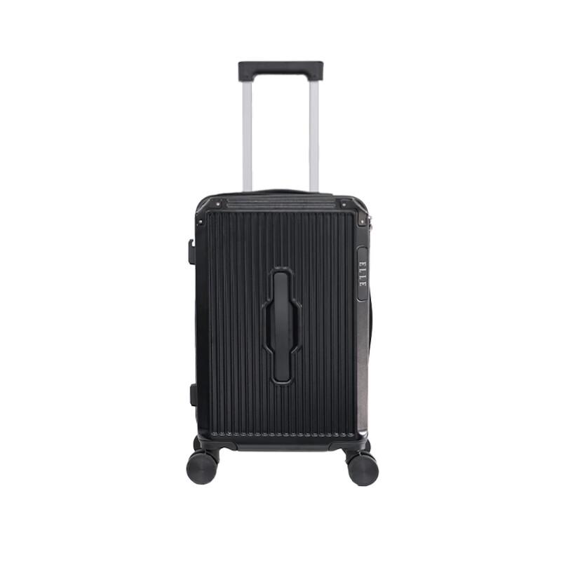 ELLE Striped Hardside Carry-On Suitcase
