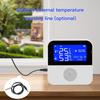 Tuya WiFi LCD Датчик температуры и влажности Беспроводной измеритель Детектор Интеллектуальная связь Поддержка переключения единиц температуры