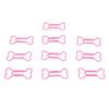 100Pcs Bone Shaped Paper Clips Pink Cute Paper Clips Small Paper Clips  Office