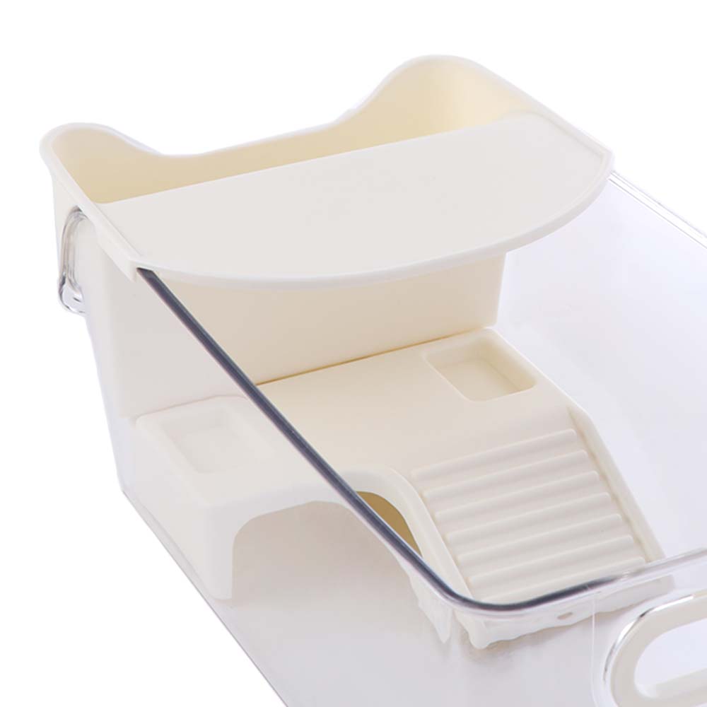 Basking Area Reptile Terrarium Transparent Turtle Breeding Box Crab Tank  Habitat