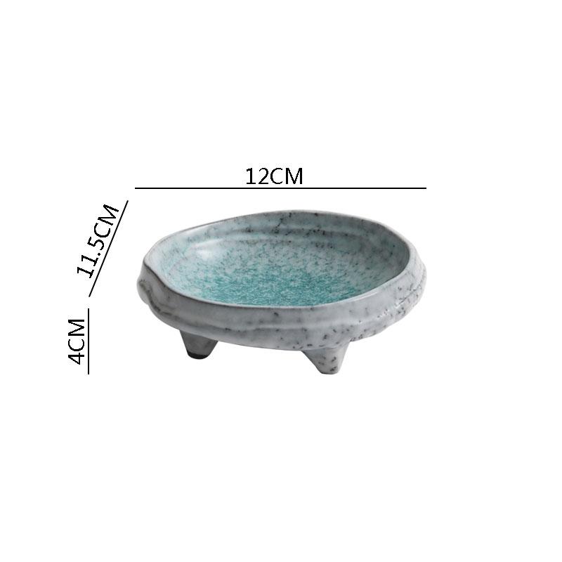 Винтажная керамическая обеденная тарелка, креативная нестандартная тарелка для суши, десертная тарелка, тарелки для закусок, специальная ресторанная посуда