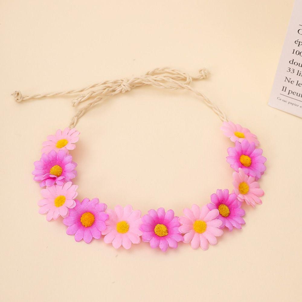Flower Decoration Sunflower Headband Simulated Daisy Hairband Festival Hair Accessories
