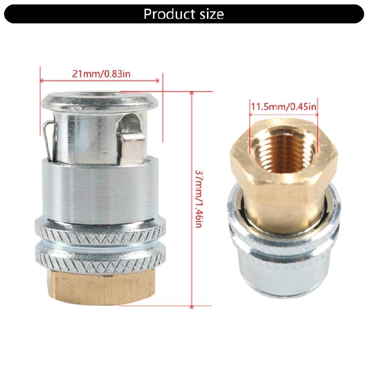 Металлический адаптер для накачки шин с фиксатором, насадка для компрессора