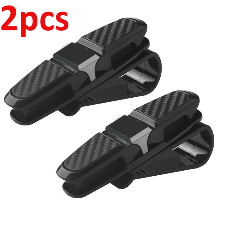 2 шт., футляр для автомобильных очков, авто солнцезащитный козырек, держатель для очков, зажим для солнцезащитных очков, держатель для карт, автомобильные аксессуары, интерьер