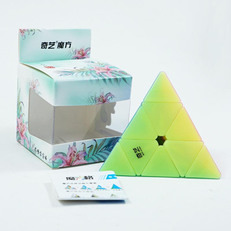 Кубик Рубика QiYi Jelly Магический кубик 2x2 3x3 4x4 5x5 Пирамидка Брелок Кубик для скоростной сборки Обучающий Cubo Magico Головоломка Игрушка Для детей Подарок