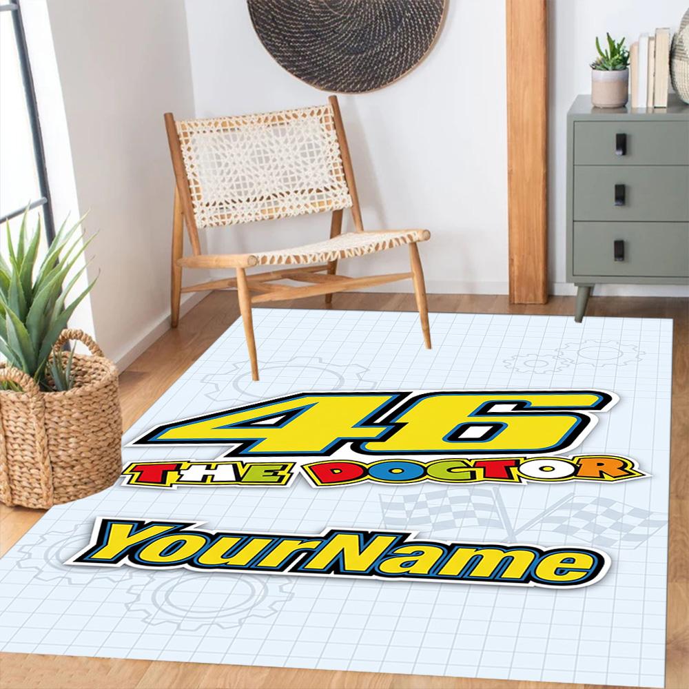 Doctor46 Customized Name Area Rug Design For Decorate Room Balcony Living Rooms Dining Room Antislip Carpet Office Home Decor Spiritual Gift