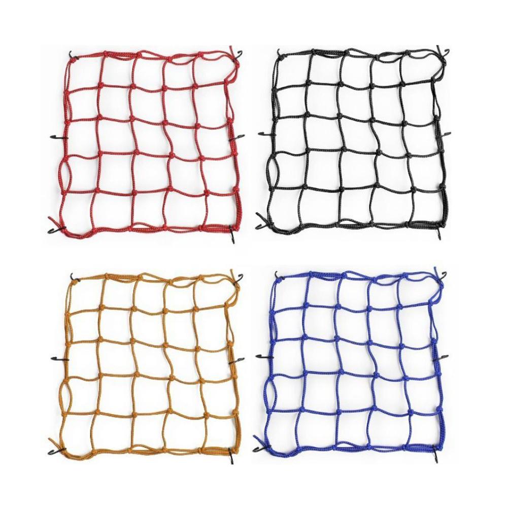 1PC Motorcycle Luggage Net Bag High Elastic Fixed Strap Helmet Net Pocket Size Before Stretching 30x30cm/After Stretching 70x70cm