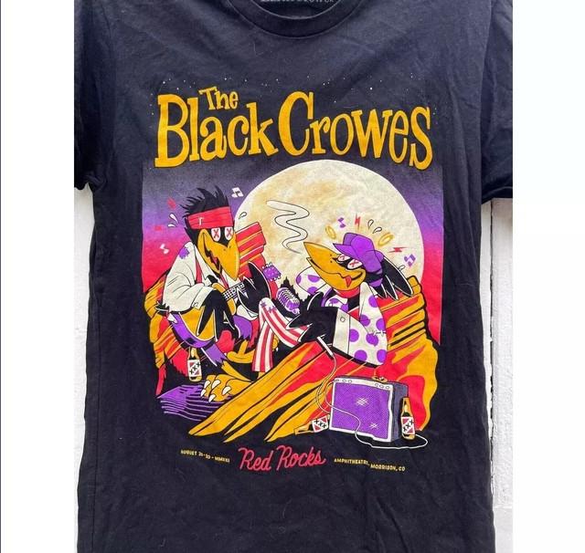 The Black Crowes Red Rocks Show Black Unisex T-Shirt Reprint