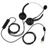 Mute Function Call Center USB Headset Noise Cancelling USB Call Center Headset with Microphone
