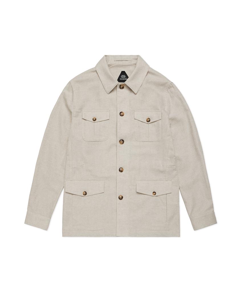 Man On The Boon Safari Field Jacket Ivory