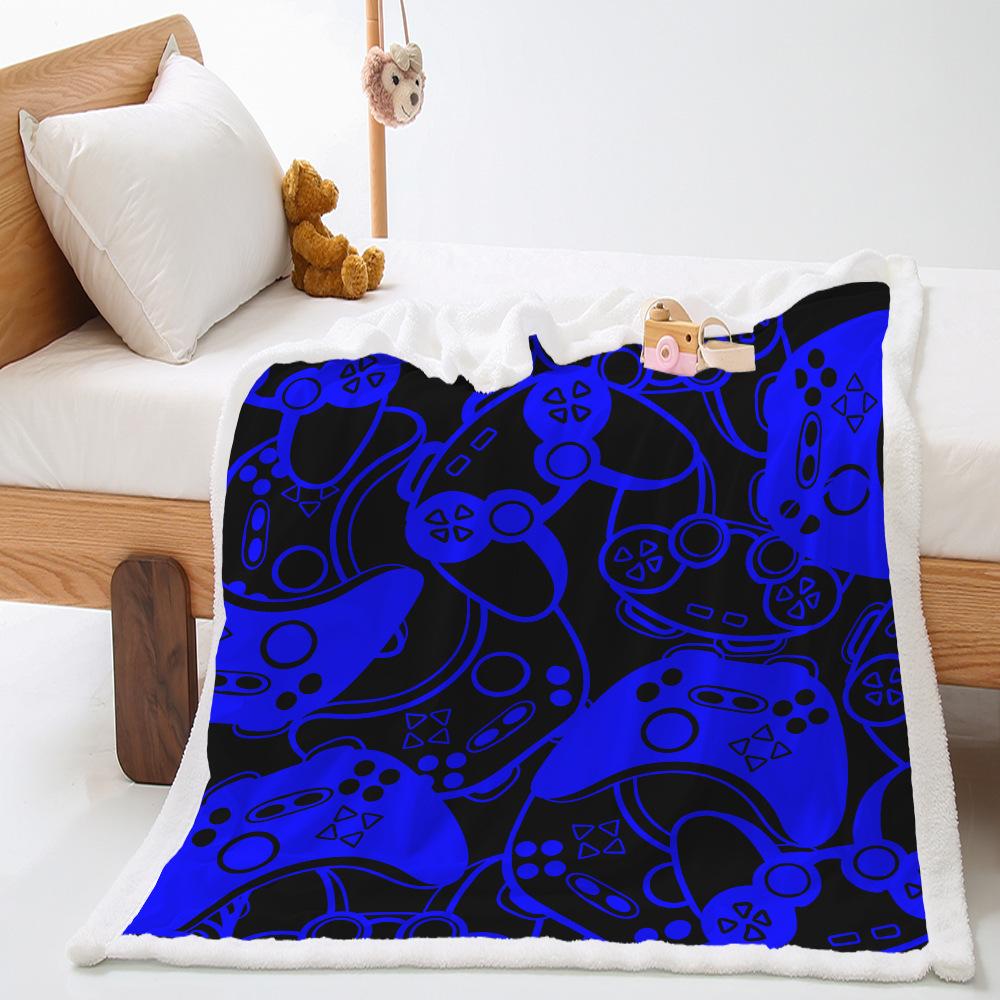 Game Console Collection 2D Digital Printing Thickened Lamb Fleece Crystal Fleece Blanket