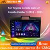 Для Toyota Corolla Axio 2 Fielder 3 E160 2012 - 2021 Автомобильный Радио Мультимедиа Видео Плеер Навигация GPS Android Нет 2din 2 din dvd