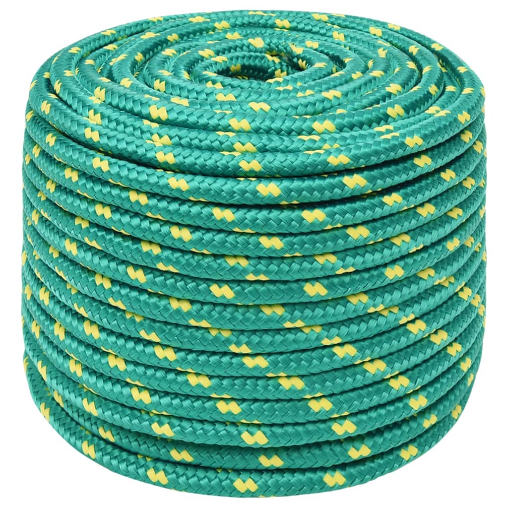 Boat Rope Green 12 mm 25 m Polypropylene
