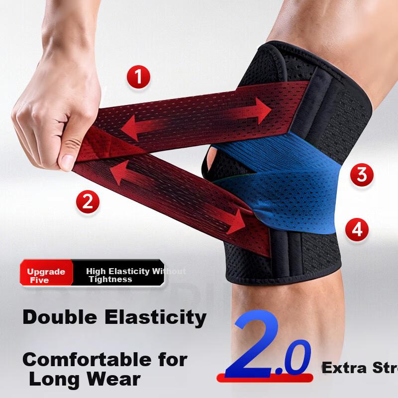 XTEP Knee Brace for Meniscus Injury Running Mountaineering Basketball Badminton Patella Joint Support Single Piece