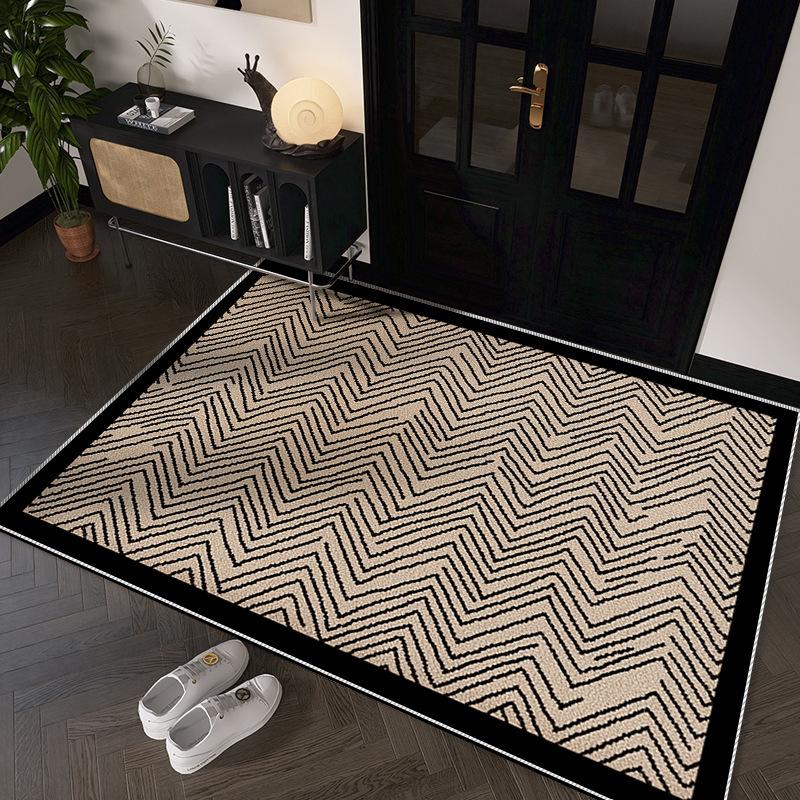 Современный легкий роскошный входной коврик, входной коврик, бытовой дверной коврик, впитывающий нескользящий коврик, пылевой коврик